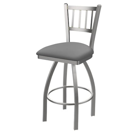 Holland Bar Stool Co OD810 Contessa Stainless Steel 30 Swivel Outdoor Bar Stool with Breeze Sidewalk Seat OD81030SSOD006